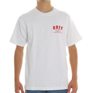 T-SHIRT NEWSTAND OBEY BIANCO